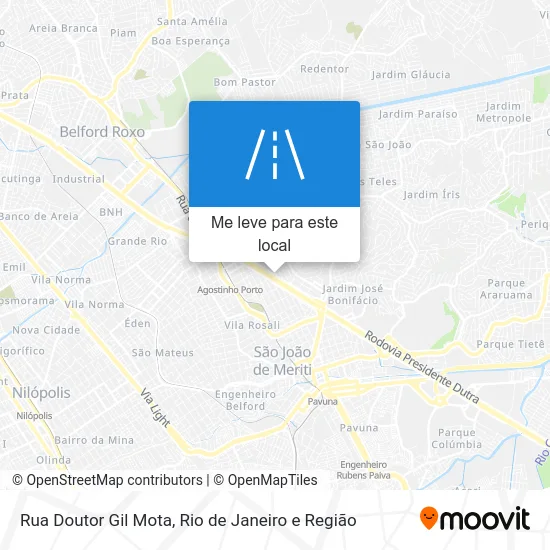 Rua Doutor Gil Mota mapa