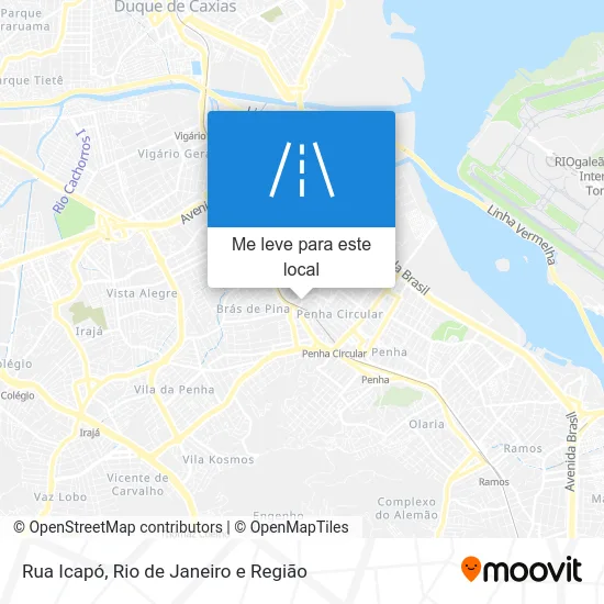 Rua Icapó mapa