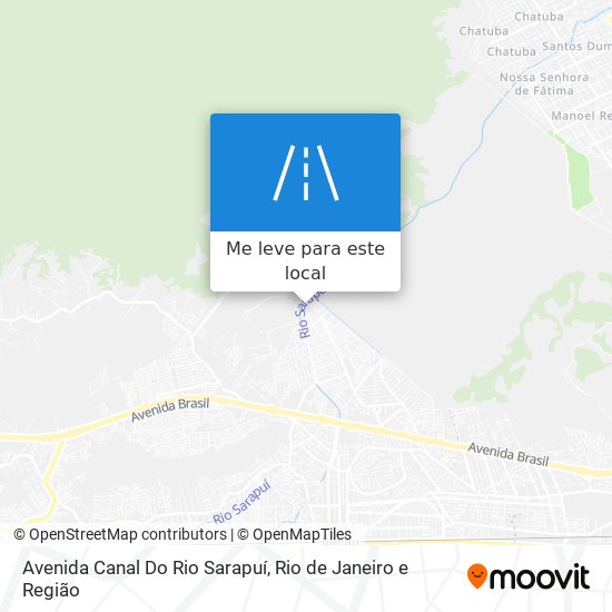 Avenida Canal Do Rio Sarapuí mapa