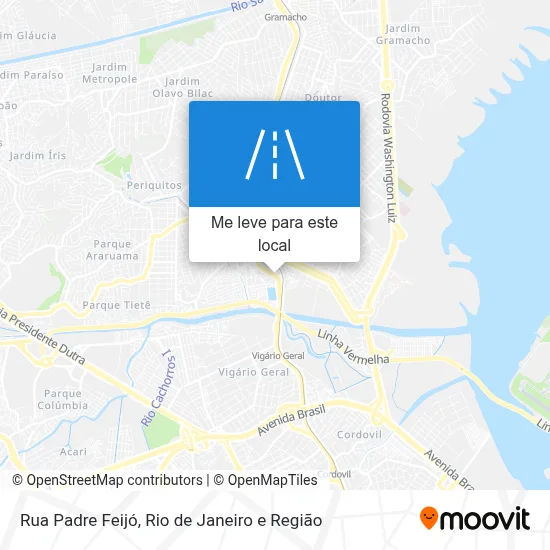 Rua Padre Feijó mapa