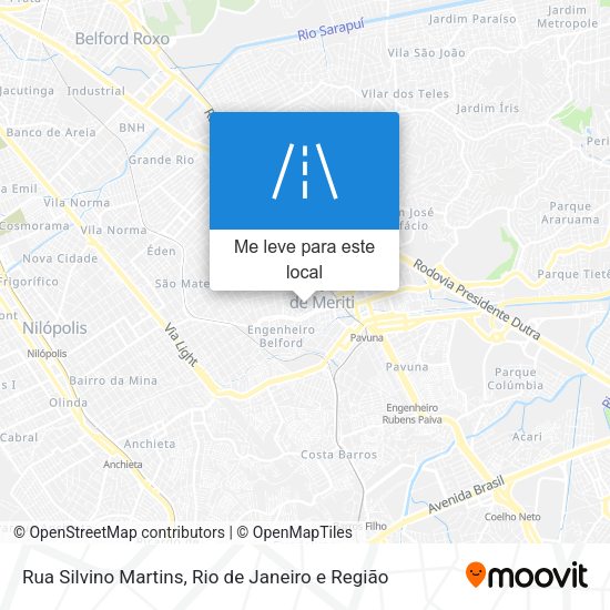 Rua Silvino Martins mapa