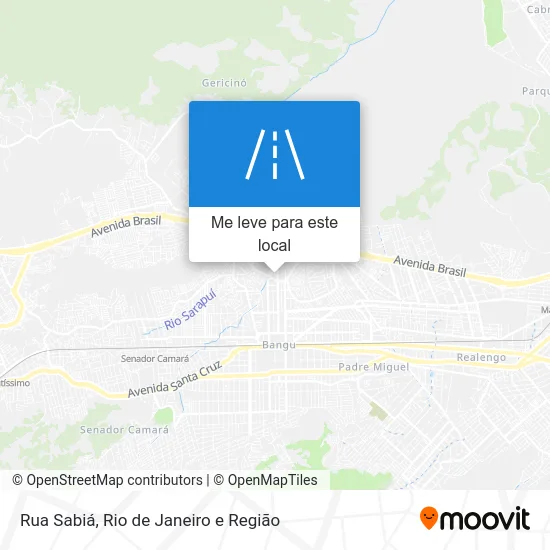 Rua Sabiá mapa