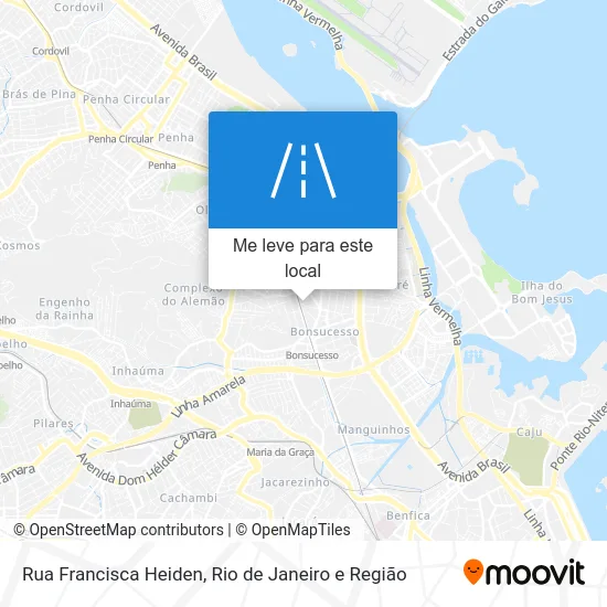 Rua Francisca Heiden mapa