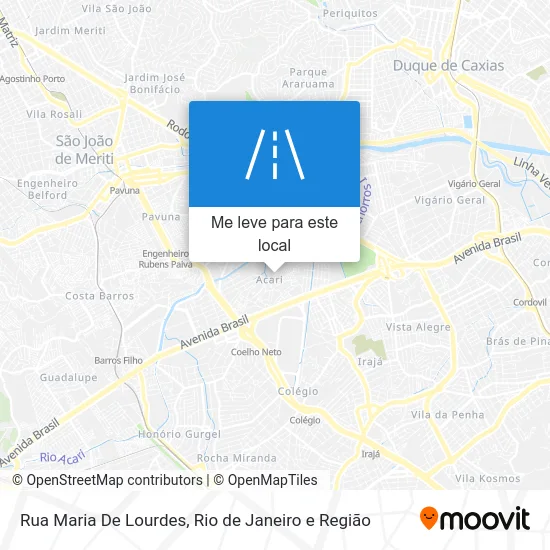 Rua Maria De Lourdes mapa
