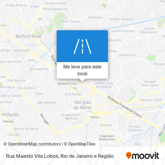 Rua Maesto Vila Lobos mapa