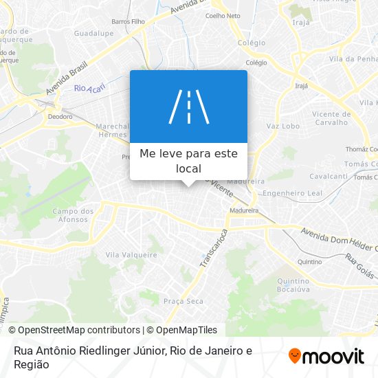 Rua Antônio Riedlinger Júnior mapa