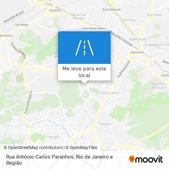 Rua Antônio Carlos Paranhos mapa