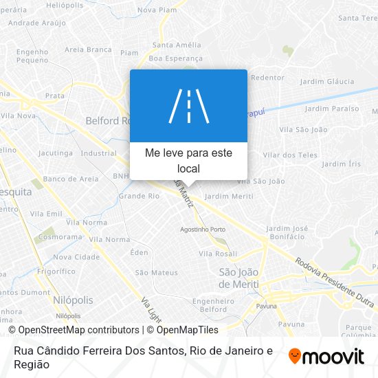 Rua Cândido Ferreira Dos Santos mapa