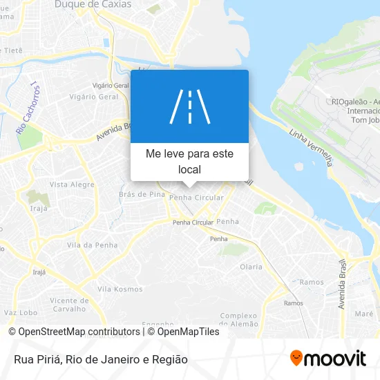 Rua Piriá mapa