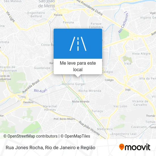 Rua Jones Rocha mapa