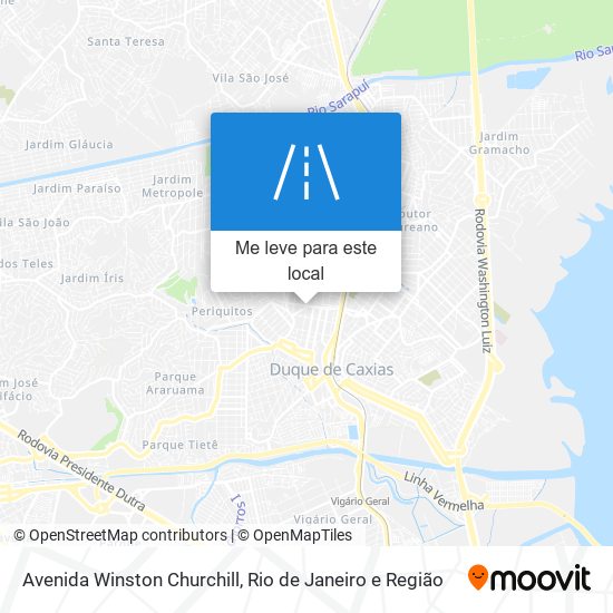 Avenida Winston Churchill mapa