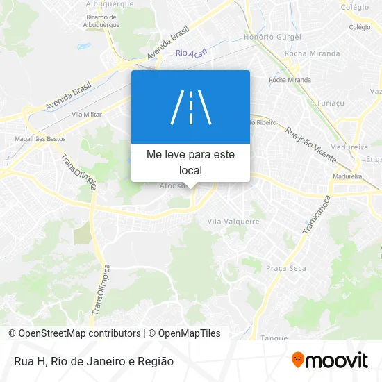 Rua H mapa