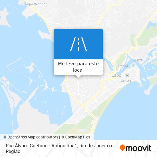 Rua Álvaro Caetano - Antiga Rua1 mapa