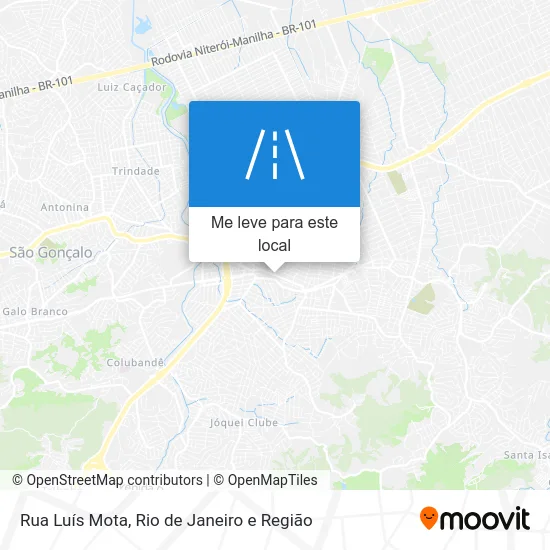 Rua Luís Mota mapa