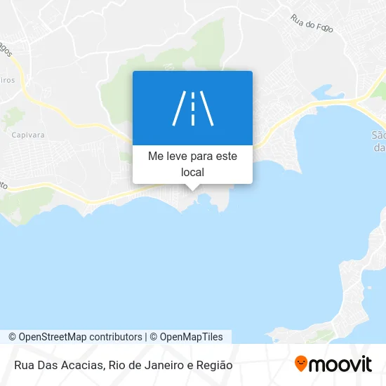 Rua Das Acacias mapa