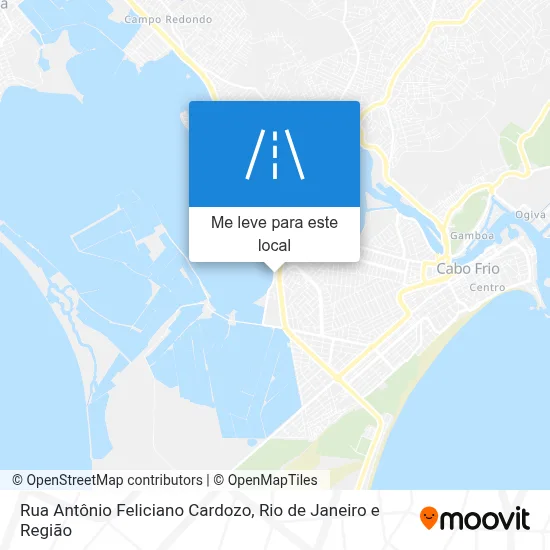 Rua Antônio Feliciano Cardozo mapa