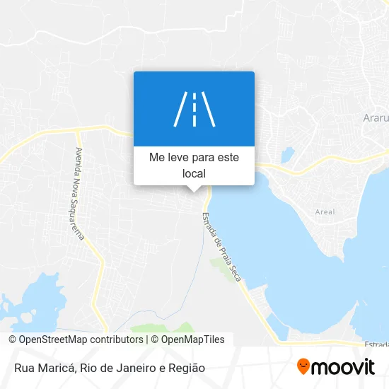 Rua Maricá mapa