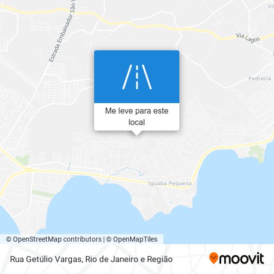 Rua Getúlio Vargas mapa