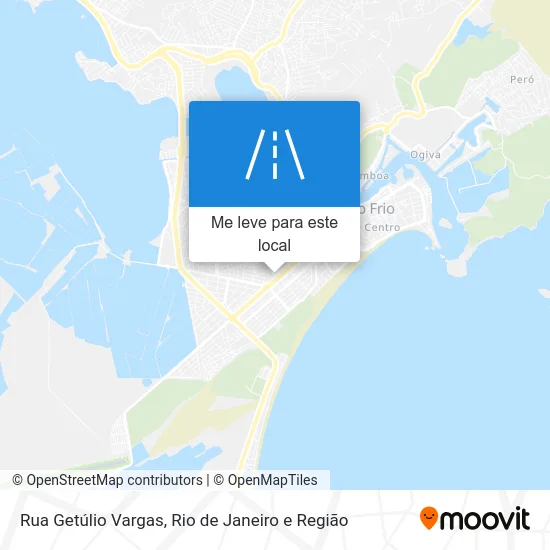 Rua Getúlio Vargas mapa
