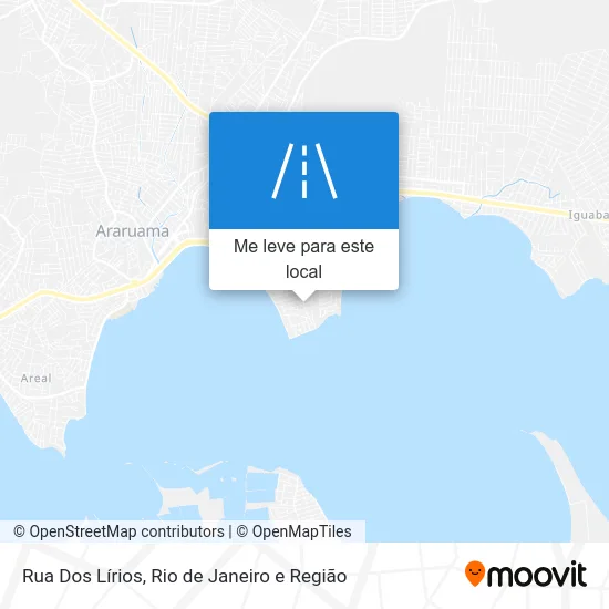 Rua Dos Lírios mapa