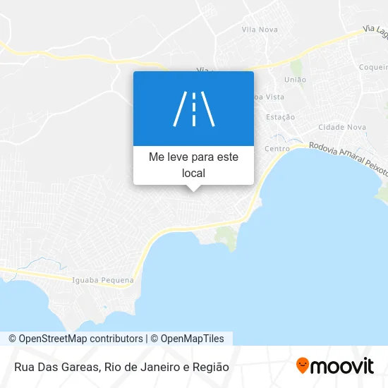 Rua Das Gareas mapa