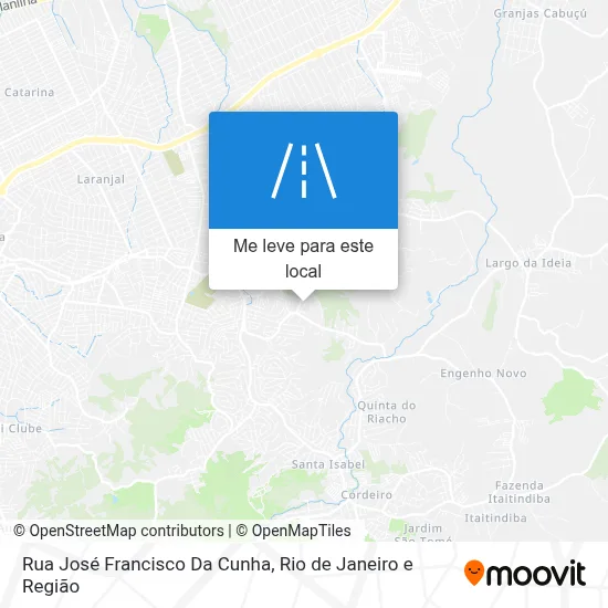 Rua José Francisco Da Cunha mapa