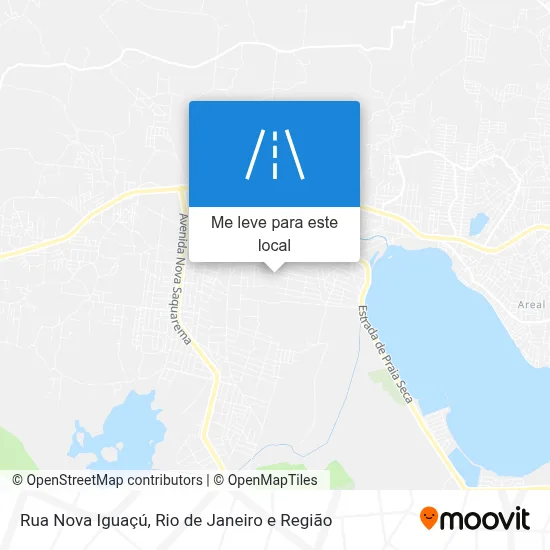 Rua Nova Iguaçú mapa