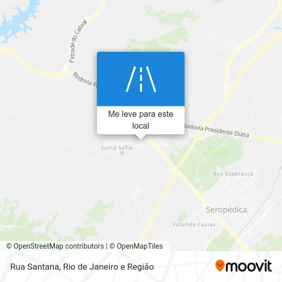 Rua Santana mapa