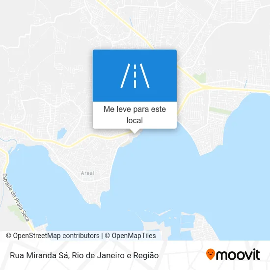 Rua Miranda Sá mapa