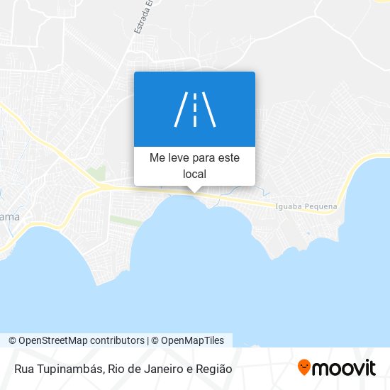 Rua Tupinambás mapa