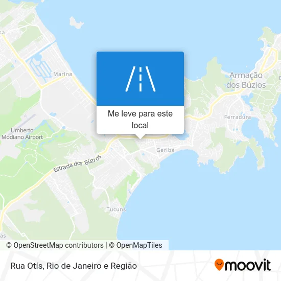 Rua Otís mapa