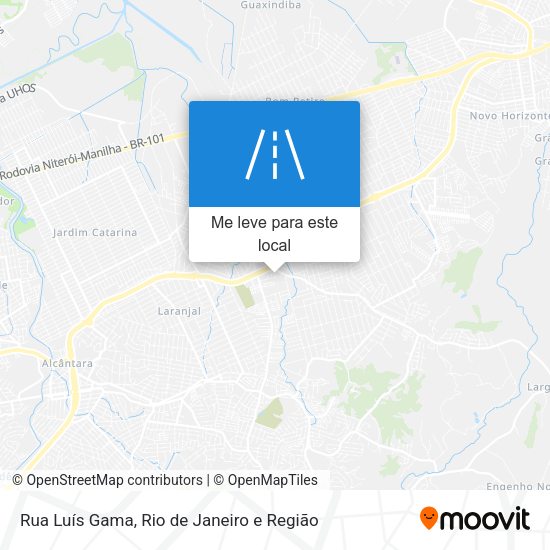 Rua Luís Gama mapa