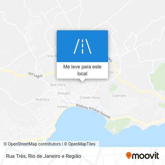 Rua Três mapa