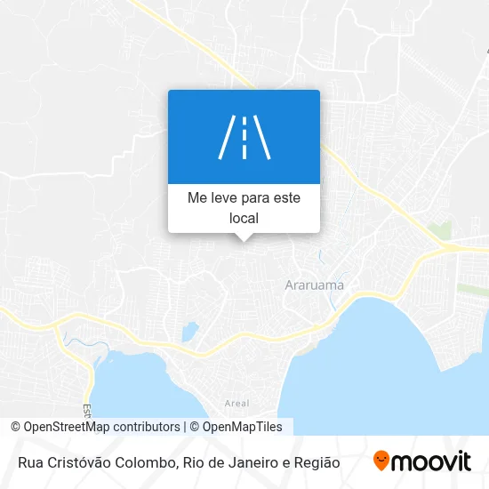 Rua Cristóvão Colombo mapa