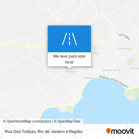 Rua Das Tulípas mapa