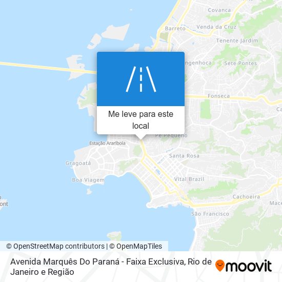 Avenida Marquês Do Paraná - Faixa Exclusiva mapa