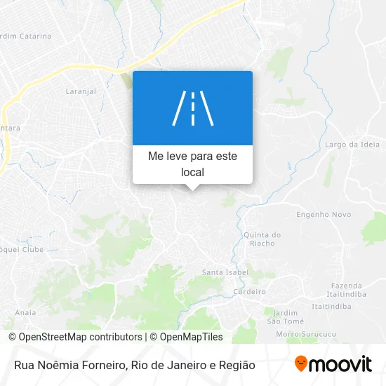 Rua Noêmia Forneiro mapa