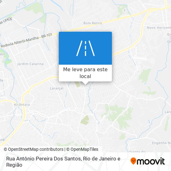 Rua Antônio Pereira Dos Santos mapa