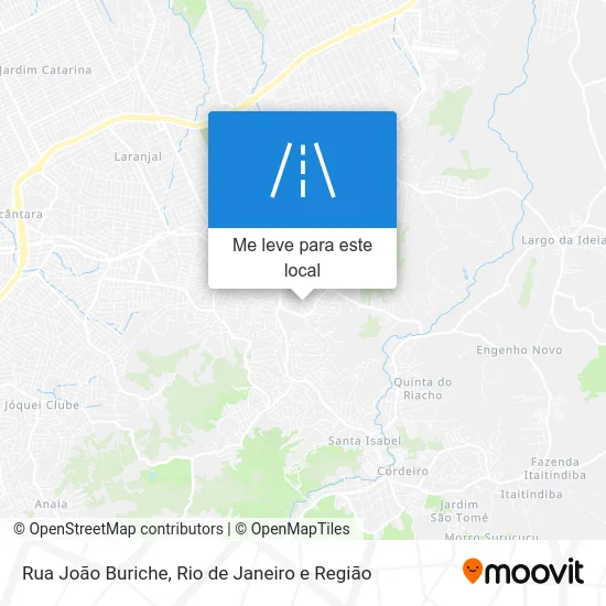 Rua João Buriche mapa
