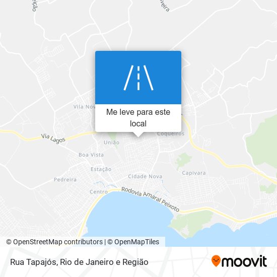 Rua Tapajós mapa