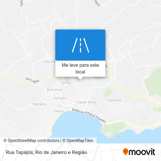 Rua Tapajós mapa