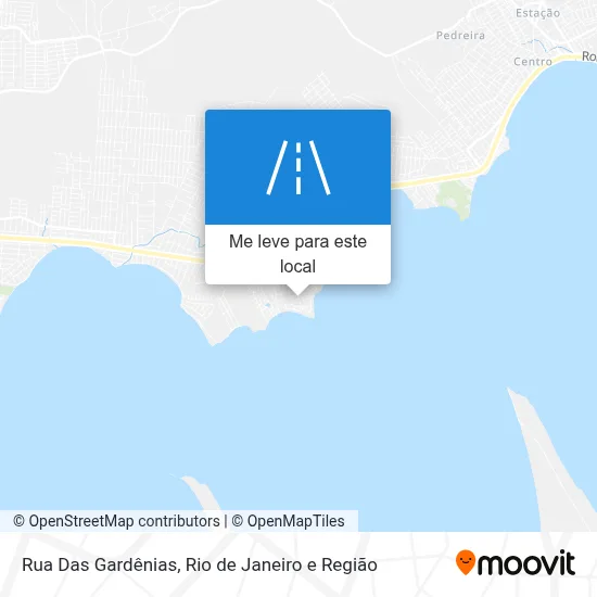 Rua Das Gardênias mapa