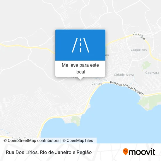 Rua Dos Lírios mapa