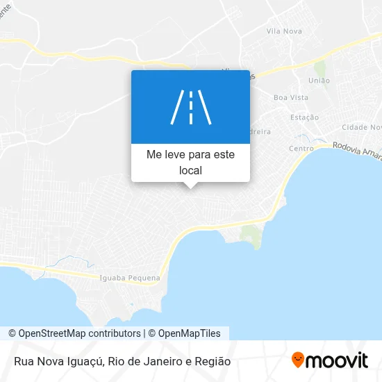 Rua Nova Iguaçú mapa