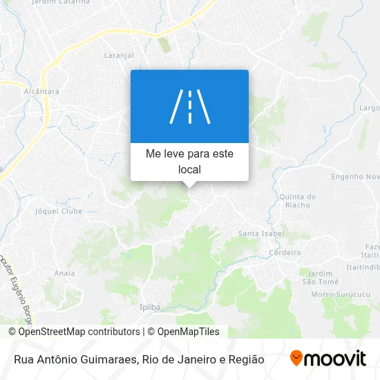 Rua Antônio Guimaraes mapa
