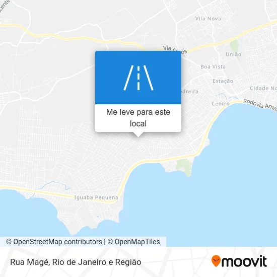 Rua Magé mapa