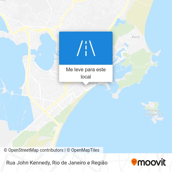 Rua John Kennedy mapa