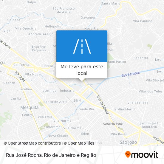 Rua José Rocha mapa