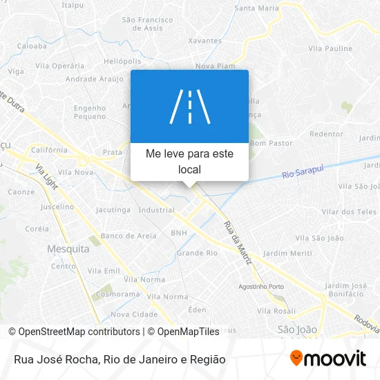 Rua José Rocha mapa