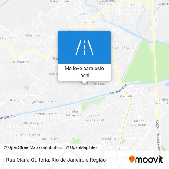 Rua Maria Quiteria mapa